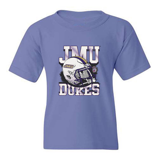 JMU - NCAA Football : Miles Halbert - Vintage Football Youth T-Shirt-0