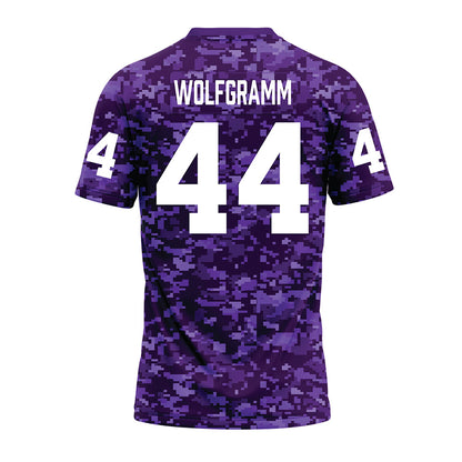 Tarleton State - NCAA Football : Vililami Wolfgramm - Purple Camo Premium Football Jersey-1