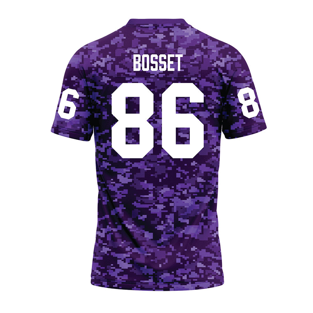 Tarleton State - NCAA Football : Matthew Bosset - Purple Camo Premium Football Jersey-1