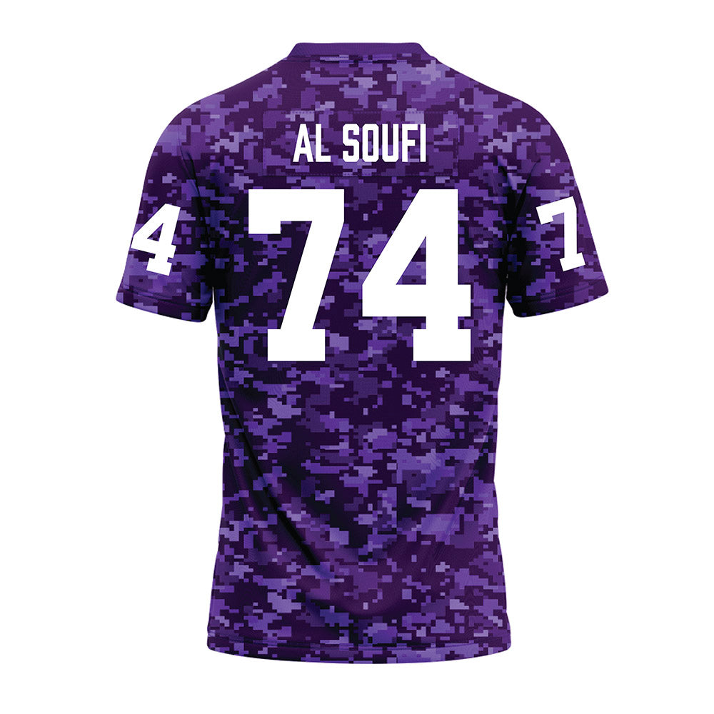 Tarleton State - NCAA Football : Kariem Al Soufi - Purple Camo Premium Football Jersey-1