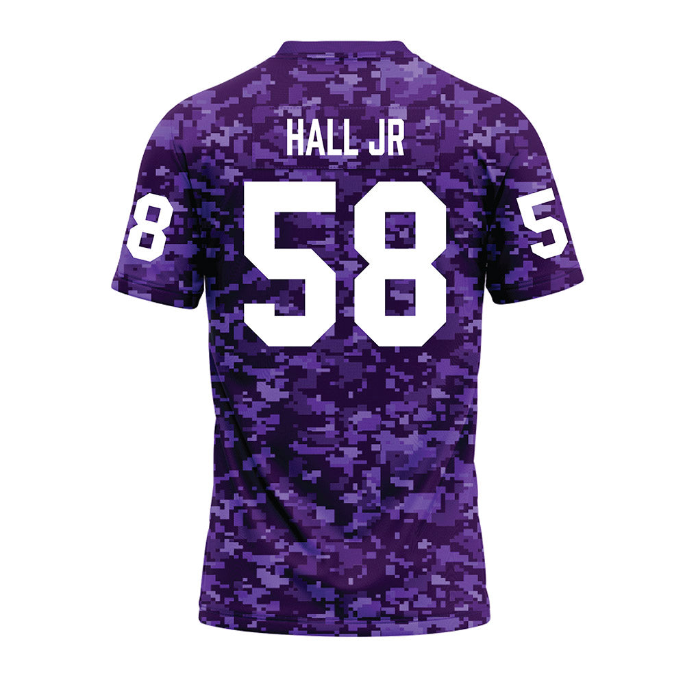Tarleton State - NCAA Football : Artis Hall Jr - Purple Camo Premium Football Jersey-1