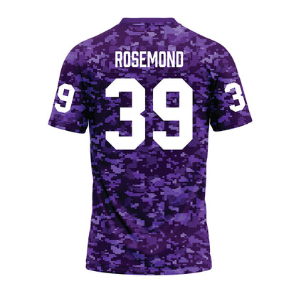 Tarleton State - NCAA Football : Deangelo Rosemond - Purple Camo Premium Football Jersey-1