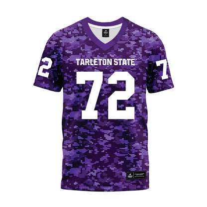 Tarleton State - NCAA Football : Alec Ambrosia - Purple Camo Premium Football Jersey-0