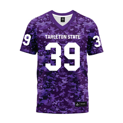 Tarleton State - NCAA Football : Deangelo Rosemond - Purple Camo Premium Football Jersey-0