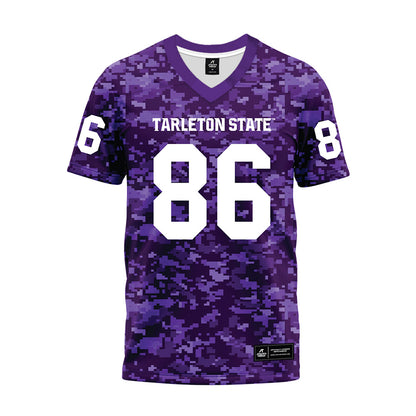 Tarleton State - NCAA Football : Matthew Bosset - Purple Camo Premium Football Jersey-0