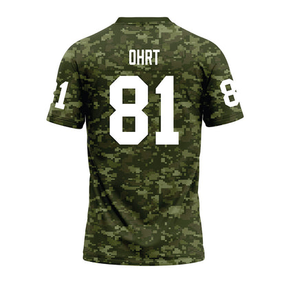 Tarleton State - NCAA Football : Fischer Ohrt - Military Green Camo Premium Football Jersey-1