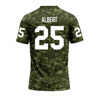 Tarleton State - NCAA Football : Steve Albert - Military Green Camo Premium Football Jersey-1