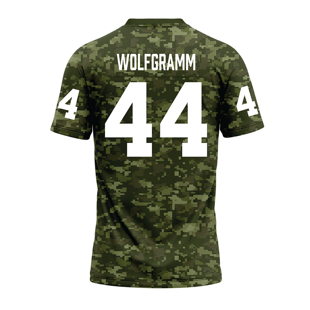 Tarleton State - NCAA Football : Vililami Wolfgramm - Military Green Camo Premium Football Jersey-1