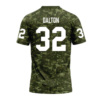 Tarleton State - NCAA Football : Kristian Dalton - Military Green Camo Premium Football Jersey-1