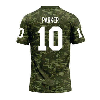 Tarleton State - NCAA Football : Bryce Parker - Military Green Camo Premium Football Jersey-1