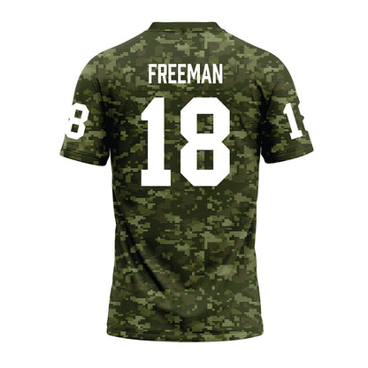 Tarleton State - NCAA Football : Matt Freeman - Military Green Camo Premium Football Jersey-1