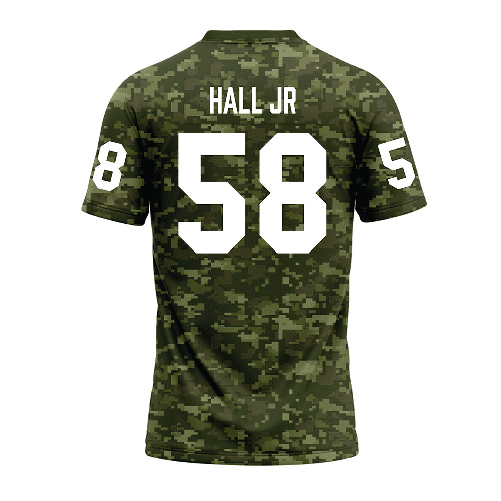 Tarleton State - NCAA Football : Artis Hall Jr - Military Green Camo Premium Football Jersey-1