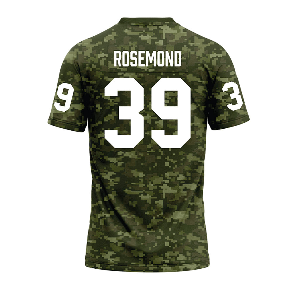 Tarleton State - NCAA Football : Deangelo Rosemond - Military Green Camo Premium Football Jersey-1