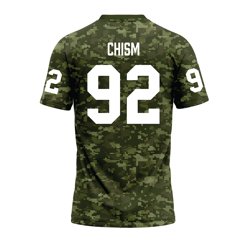 Tarleton State - NCAA Football : Tramaine Chism - Military Green Camo Premium Football Jersey-1