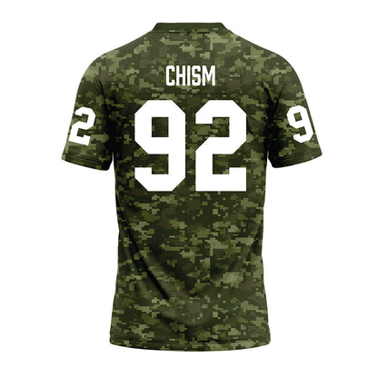 Tarleton State - NCAA Football : Tramaine Chism - Military Green Camo Premium Football Jersey-1