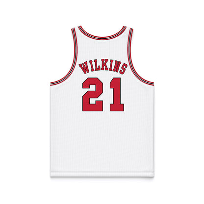 Georgia - NCAA Men's Basketball : Markel Jennings - White Basketball Jersey-1