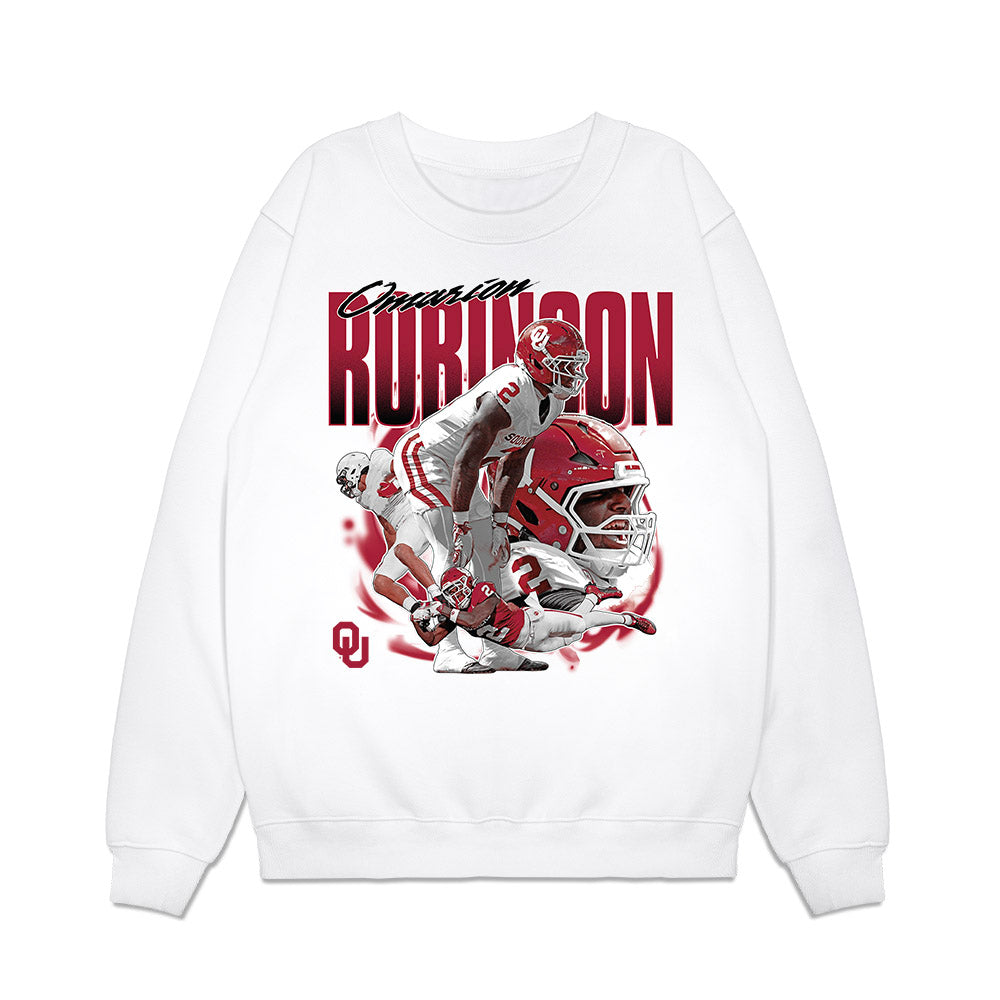 Oklahoma - NCAA Football : Omarion Robinson - Collage Premium Crewneck Sweatshirt-0