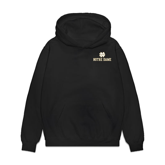 Notre Dame - NCAA Football : Jeremiyah Love - Graphic Premium Hooded Sweatshirt-0