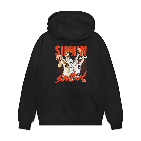 Auburn - NCAA Men's Basketball : Simon Walker - Simon Says Swish Premium Hooded Sweatshirt-0