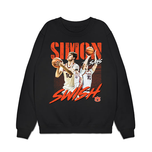 Auburn - NCAA Men's Basketball : Simon Walker - Simon Says Swish Premium Crewneck Sweatshirt-0