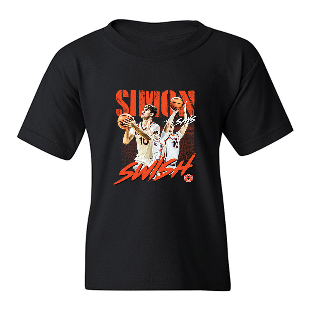 Auburn - NCAA Men's Basketball : Simon Walker - Simon Says Swish Youth T-Shirt-0