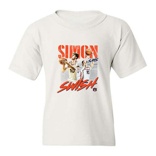 Auburn - NCAA Men's Basketball : Simon Walker - Simon Says Swish Youth T-Shirt-0