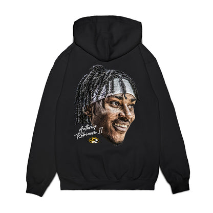 Missouri - NCAA Men's Basketball : Anthony Robinson II - Game Face Premium Hooded Sweatshirt-1
