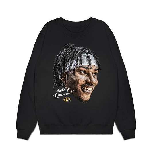 Missouri - NCAA Men's Basketball : Anthony Robinson II - Game Face Premium Crewneck Sweatshirt-0