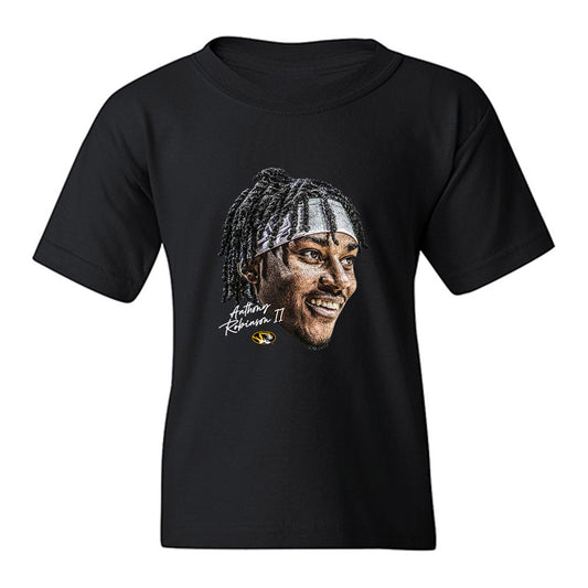 Missouri - NCAA Men's Basketball : Anthony Robinson II - Game Face Youth T-Shirt-0