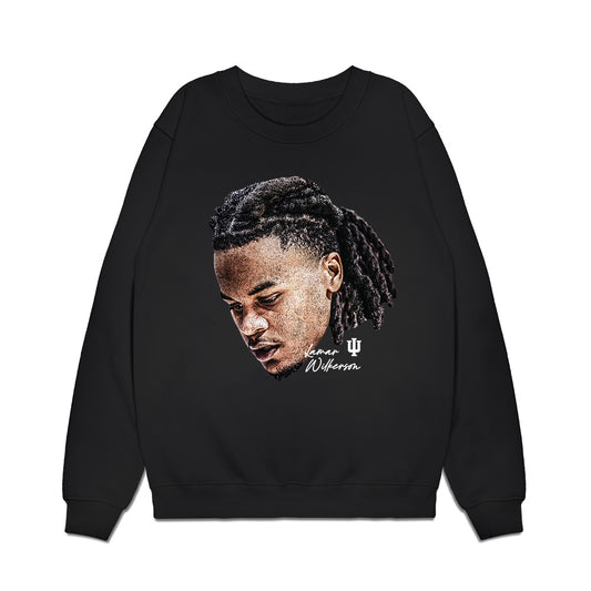 Indiana - NCAA Men's Basketball : Lamar Wilkerson - Game Face Premium Crewneck Sweatshirt-0