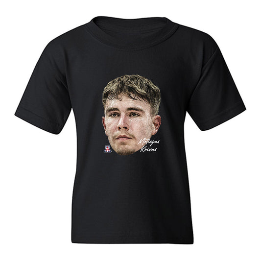 Arizona - NCAA Men's Basketball : Motiejus Krivas - Game Face Youth T-Shirt-0