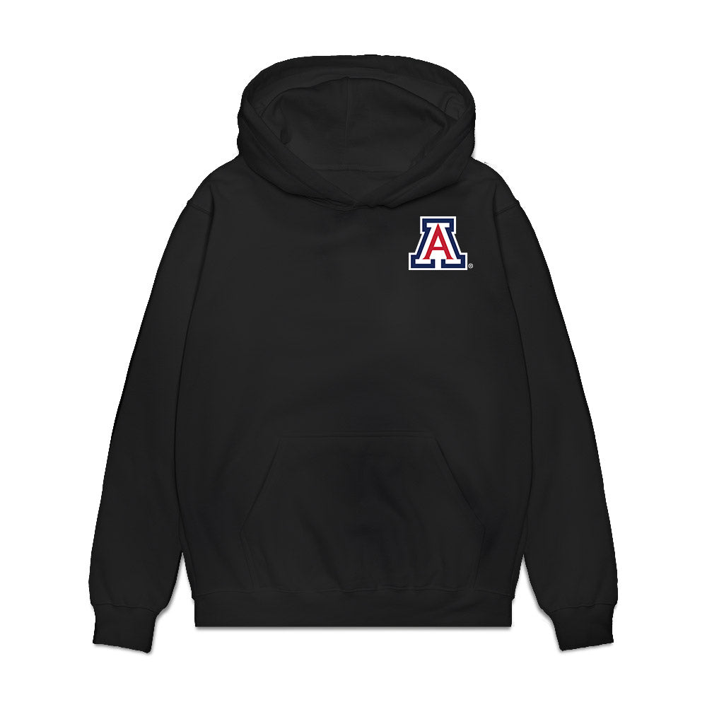 Arizona - NCAA Men's Basketball : Motiejus Krivas - Game Face Premium Hooded Sweatshirt-0