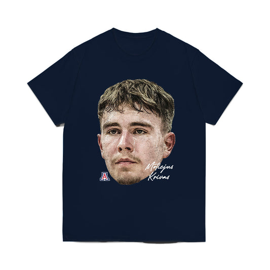 Arizona - NCAA Men's Basketball : Motiejus Krivas - Game Face Comfort Colors T-Shirt-0