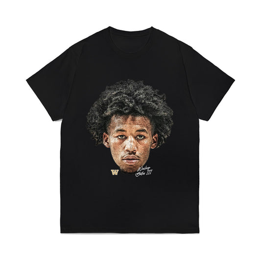 Washington - NCAA Men's Basketball : Wesley Yates III - Game Face Comfort Colors T-Shirt-0