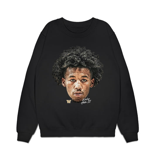 Washington - NCAA Men's Basketball : Wesley Yates III - Game Face Premium Crewneck Sweatshirt-0