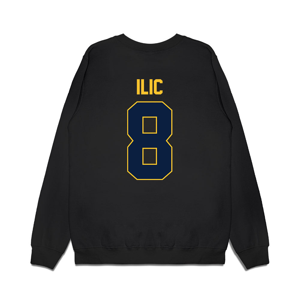 UC Berkeley - NCAA Men's Basketball : Milos Ilic - Vintage Shersey Premium Crewneck Sweatshirt-1