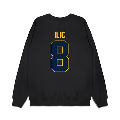 UC Berkeley - NCAA Men's Basketball : Milos Ilic - Vintage Shersey Premium Crewneck Sweatshirt-1
