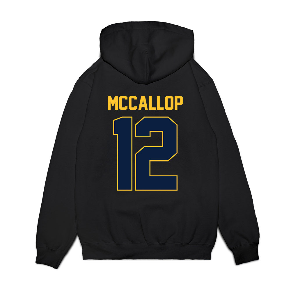 UC Berkeley - NCAA Women's Basketball : Grace McCallop - Vintage Shersey Premium Hooded Sweatshirt-1