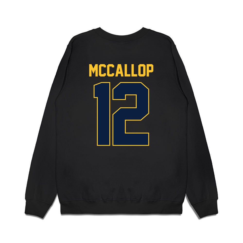 UC Berkeley - NCAA Women's Basketball : Grace McCallop - Vintage Shersey Premium Crewneck Sweatshirt-1