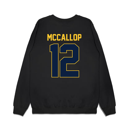 UC Berkeley - NCAA Women's Basketball : Grace McCallop - Vintage Shersey Premium Crewneck Sweatshirt-1