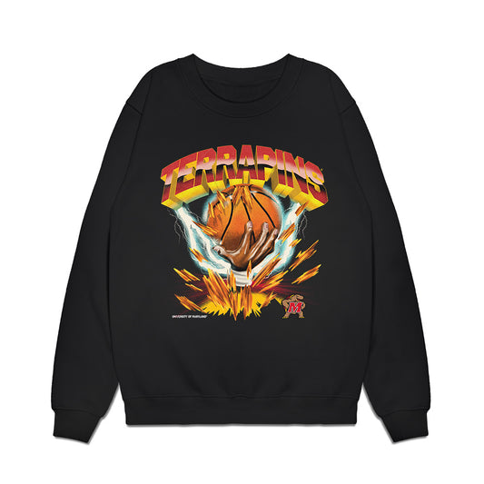 Maryland - NCAA Men's Basketball : Lukas Sotell - Vintage Shersey Premium Crewneck Sweatshirt-0