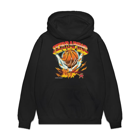 Maryland - NCAA Men's Basketball : Lukas Sotell - Vintage Shersey Premium Hooded Sweatshirt-0