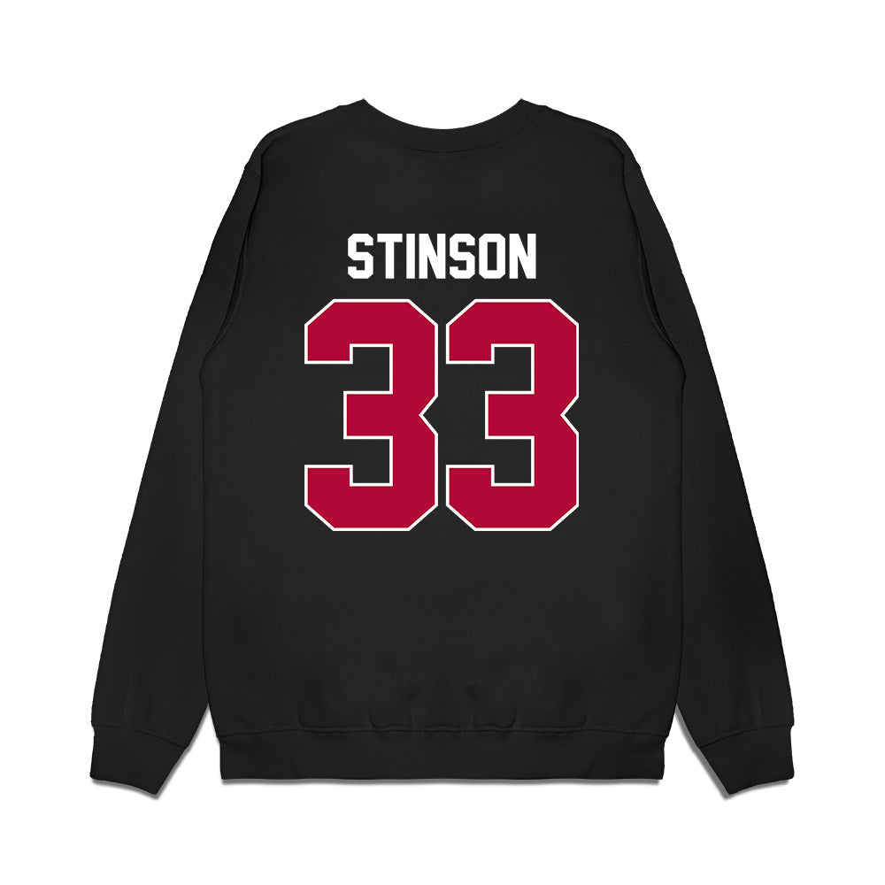 Stanford - NCAA Men's Basketball : Evan Stinson - Vintage Premium Crewneck Sweatshirt-1