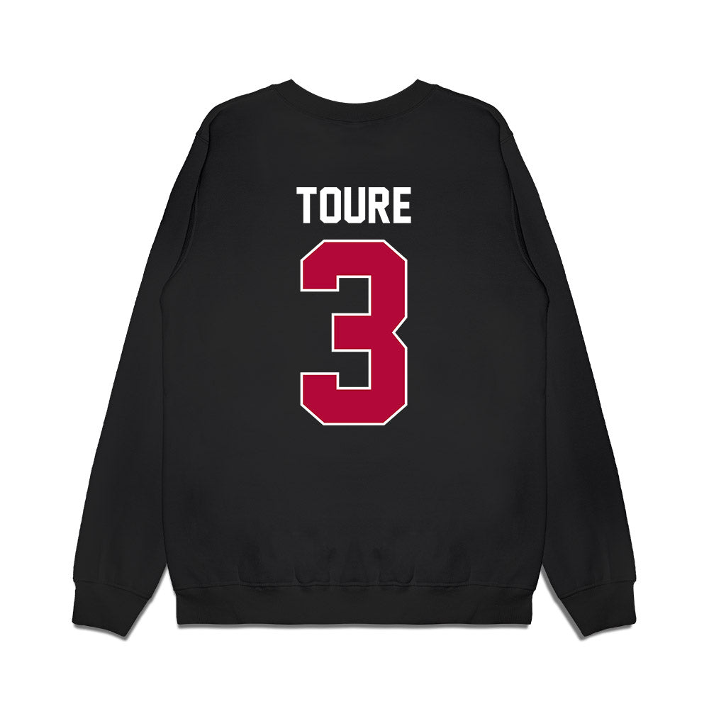 Stanford - NCAA Men's Basketball : Tallis Toure - Vintage Premium Crewneck Sweatshirt-1