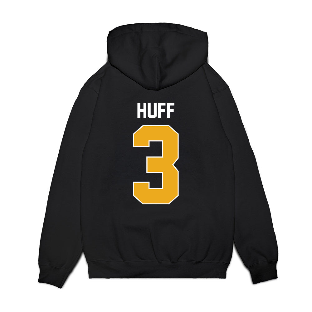 West Virginia - NCAA Men's Basketball : Honor Huff - Vintage Shersey Premium Hooded Sweatshirt-1