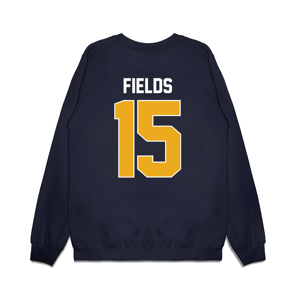 West Virginia - NCAA Men's Basketball : Jackson Fields - Vintage Shersey Premium Crewneck Sweatshirt-1