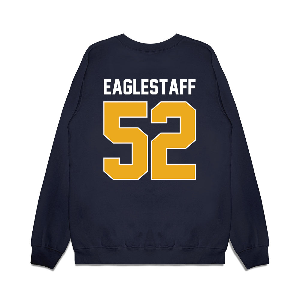 West Virginia - NCAA Men's Basketball : Treysen Eaglestaff - Vintage Shersey Premium Crewneck Sweatshirt-1