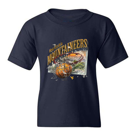 West Virginia - NCAA Men's Basketball : Jackson Fields - Vintage Shersey Youth T-Shirt-0