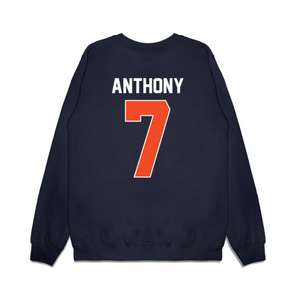 Syracuse - NCAA Men's Basketball : Kiyan Anthony - Vintage Shersey Premium Crewneck Sweatshirt-1