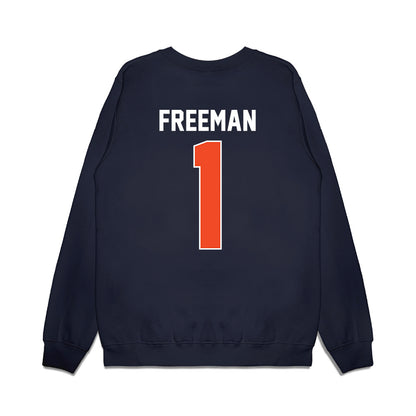 Syracuse - NCAA Men's Basketball : Donavan Freeman - Vintage Shersey Premium Crewneck Sweatshirt-1